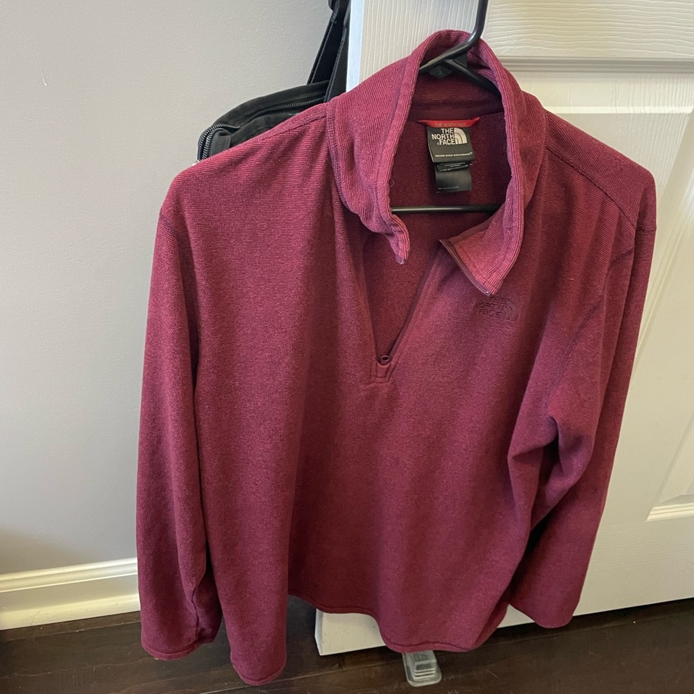 North face 1/4 zip fleece
